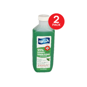 Wish Isopropyl Rubbing Alcohol First Aid Antiseptic Wintergreen 355ml, 2 Pack